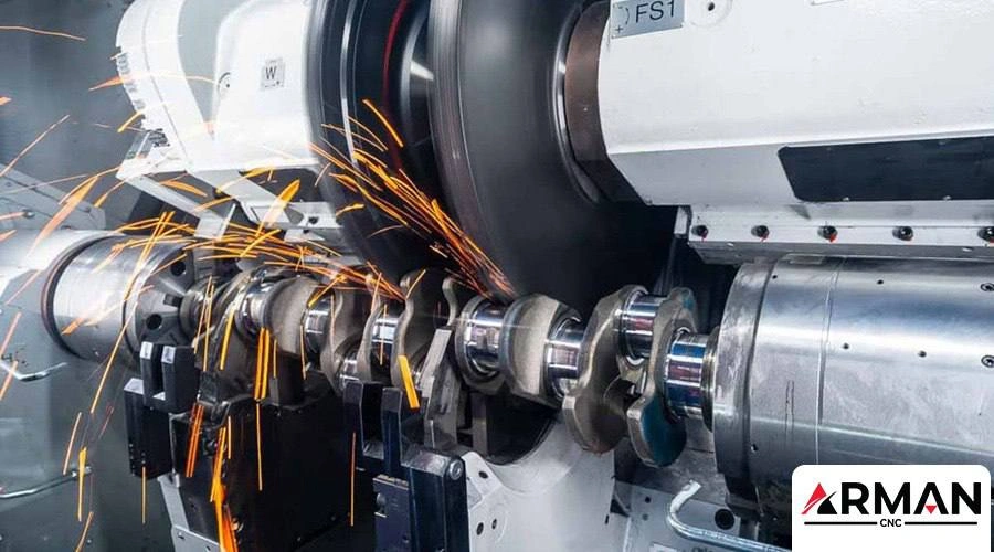 سنگ‌زنی میل‌لنگ | آرمان CNC