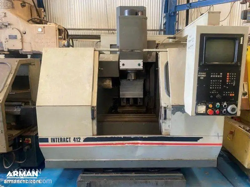 فرز CNC سه محور بریج پورت مدل Bridgeport interact 412 ساخت 1989