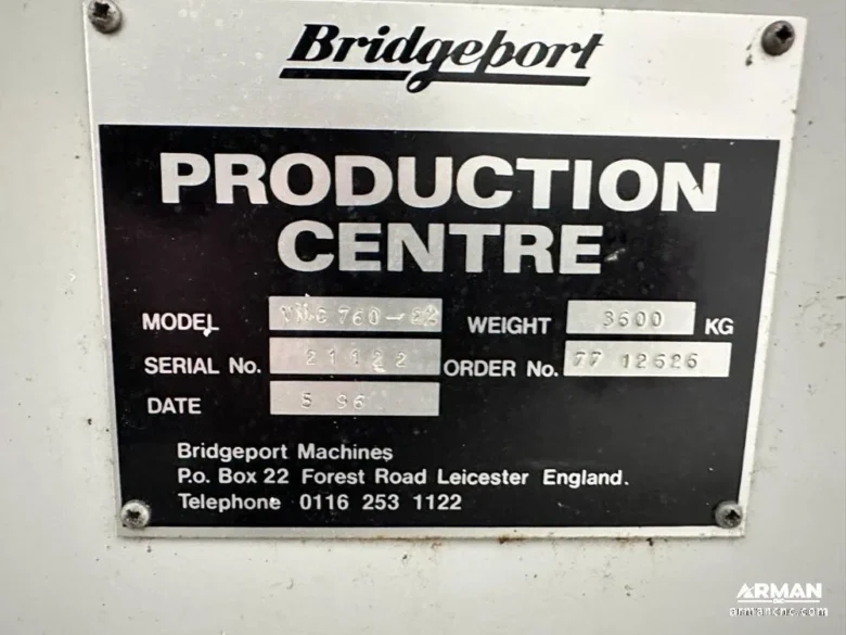 فرز CNC بریجپورت مدل Bridgeport VMC800