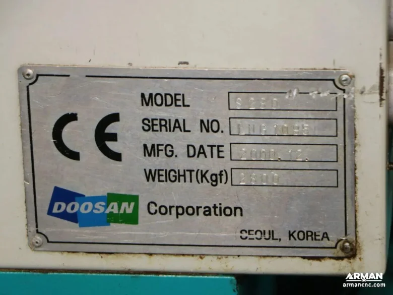 تراش CNC دوسان مدل DOOSAN S280