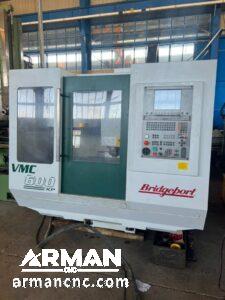 نمای روبرو فرز CNC سه محور بریج پورت مدل Bridgeport VMC 600 XP