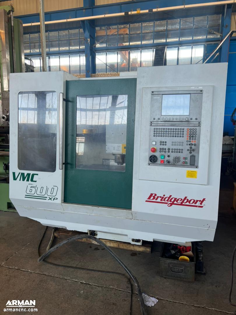 نمای روبرو فرز CNC سه محور بریج پورت مدل Bridgeport VMC 600 XP