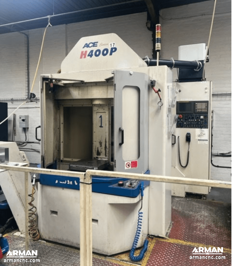 فرز CNC چهار محور دو پالته مدل DAEWOO ACE-H400P