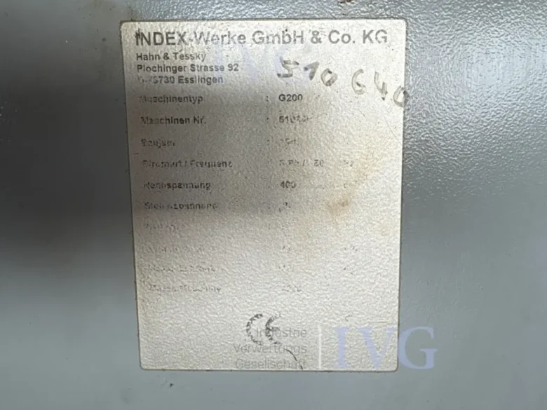 تراش CNC ریل مورب ایندکس INDEX مدل G200